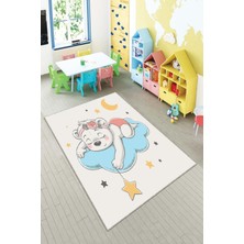 Pelangi Desenli Renkli Dijital Baskılı Yıkanabilir Kaymaz Taban Modern Mutfak Halısı (Süngersiz)