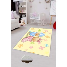 Pelangi Desenli Renkli Dijital Baskılı Yıkanabilir Kaymaz Taban Modern Mutfak Halısı (Süngersiz)