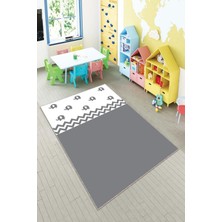 Pelangi Desenli Renkli Dijital Baskı Yıkanabilir Kaymaz Taban Modern Çocuk Halısı ve Yolluk.