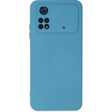 Nettech Xiaomi Poco M4 Pro Uyumlu Nano Arka Koruma Kılıf - Mavi