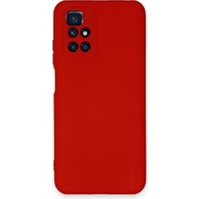 Nettech Xiaomi Redmi 10 Uyumlu Nano Arka Koruma Kılıf - Kırmızı