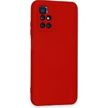 Nettech Xiaomi Redmi 10 Uyumlu Nano Arka Koruma Kılıf - Kırmızı