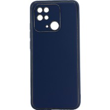 Nettech Xiaomi Redmi 9c Uyumlu Coco Leather Seri Arka Koruma Kılıf - Gri