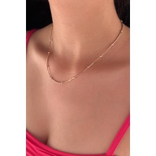 Fiyonk Kuyumculuk 14 Ayar Altın Işıltılı Zincirde Dorika Kolye 2