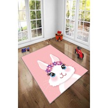 Pelangi Ekonomik Desenli Renkli Dijital Baskı Yıkanabilir Kaymaz Taban Modern Çocuk Halısı.(Süngersiz)