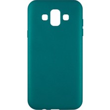 Nettech Samsung Galaxy J720F J7 Duo Uyumlu Arka Koruma Arka Koruma Kılıf - Koyu Yeşil