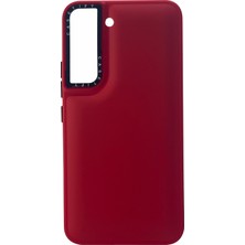 Nettech Samsung Galaxy S21 Plus Uyumlu Casetify Buff Seri Arka Koruma Kılıf - Kırmızı