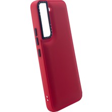 Nettech Samsung Galaxy S21 Plus Uyumlu Casetify Buff Seri Arka Koruma Kılıf - Kırmızı