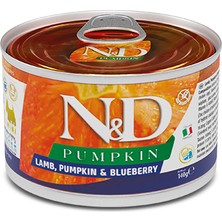 N&D Pumpkin Kuzu ve Yaban Mersinli Köpek Konserve 140 gr 6'lı