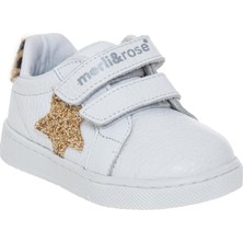 Merli&rose Star Sneaker | Beyaz-Leopar-Gold