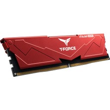 Team T-Force Vulcan Red 32GB(2X16GB) 6400MHZ Ddr5 Gaming Ram CL40 (FLRD532G6400HC40BDC01)