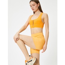 Koton Spor Biker Tayt Standart Bel Slim Fit