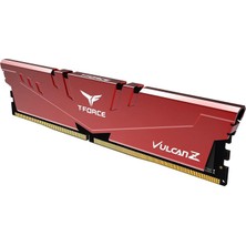 Team T-Force Vulcan Z Red 16GB(1X16GB) 3200MHZ CL16 Ddr4 Gaming Ram (TLZRD416G3200HC16F01)