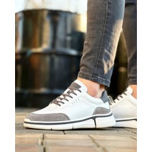 Itallano 0132 Deri Beyaz Erkek Sneaker Ayakkabı