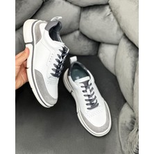 Itallano 0132 Deri Beyaz Erkek Sneaker Ayakkabı