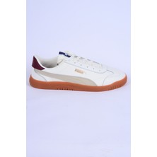 Puma 389406-08 Puma Clup Deri Rahat Taban Bağcıklı Beyaz Günlük Erkek Spor Ayakkabı