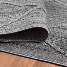 Carpettex Balkon Teras Bahçe Mutfak Dış Mekan Halısı Iskandinav Tarzı Gri Renkli Halı
