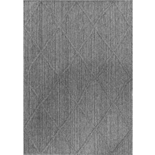 Carpettex Balkon Teras Bahçe Mutfak Dış Mekan Halısı Iskandinav Tarzı Gri Renkli Halı