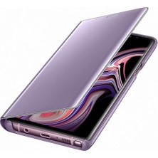 Nettech Xiaomi Mi 9 Uyumlu Clear View Aynalı Kapaklı Kılıf - Mor