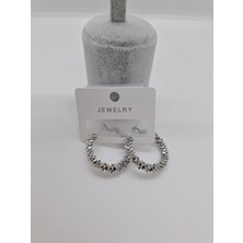Stainless Steel Çelik Dorika Halka Küpe 3 cm