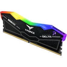 Team T-Force Delta Rgb Black 32GB(2X16GB) 6400MHZ Ddr5 CL40 Gaming Ram (FF3D532G6400HC40BDC01)