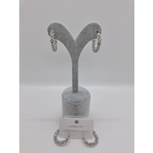 Stainless Steel Çelik Dorika Halka Küpe 2,5 cm
