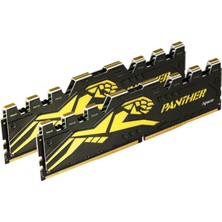 Apacer Panther Black-Gold 16GB (2X8GB) 3200MHZ CL16 Ddr4 Gaming Ram (AH4U16G32C28Y7GAA-2)