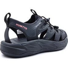 Humtto HM730508B Kadın Siyah Outdoor Trekking Sandalet Ayakkabı