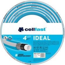 Cellfast Ideal 4 Katmanlı Bahçe Sulama Hortumu 3/4" 50 M