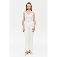Accort Bol Paça Klasik Pantolon-EKRU