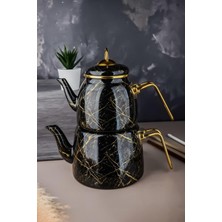 Nishev Vip Elite Class Kırık Mermer Çaydanlık Takımı Özel Tasarım A++