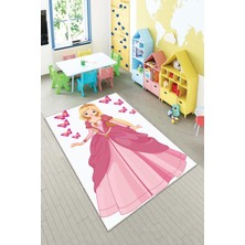 Pelangi Desenli Renkli Dijital Baskılı Yıkanabilir Kaymaz Taban Modern Mutfak Halısı (Süngersiz)