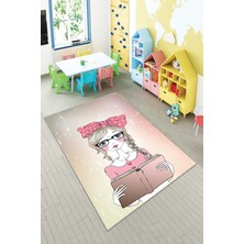 Pelangi Desenli Renkli Dijital Baskı Yıkanabilir Kaymaz Taban Modern Çocuk Halısı Ve Yolluk.