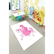 Pelangi Desenli Renkli Dijital Baskı Yıkanabilir Kaymaz Taban Modern Çocuk Halısı Ve Yolluk.