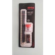 Rotring RO-2090068WK Sınav Seti - Sınav Kalemi, Silgi, Kalemtraş, Siyah