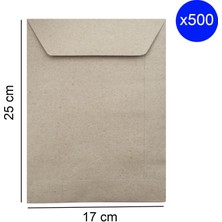 Oyal Torba Zarf 17X25 Kraft 90 gr Silikonlu 500 Lü(1 Koli)