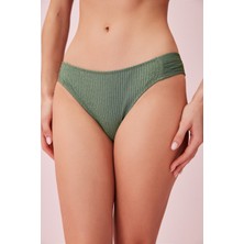 Suwen Yanı Pileli Dokulu Bikini Alt
