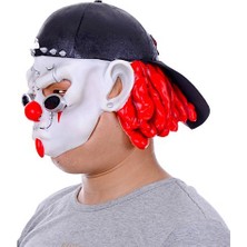 TSM Store Lateks Şapkalı Gözlüklü Beyaz Maske  (Clz)