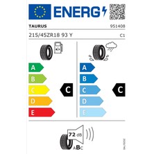 Taurus 215/45 R18 93Y Xl Ultra High Performance Oto Yaz Lastiği (Üretim Yılı: 2024)