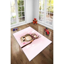 Pelangi Ekonomik Desenli Renkli Dijital Baskı Yıkanabilir Kaymaz Taban Modern Çocuk Halısı.(Süngersiz)