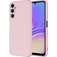 Kılıfmania Samsung Galaxy A05S Kapak Içi Kadife Kamera Korumalı Lansman Silikon Kılıf - Pudra