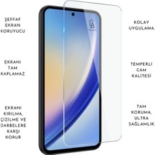 Coolacs Samsung Galaxy A55 5g Uyumlu Kılıf Esnek Silikon Telefon Kılıfı ve Temperli Cam Ekran Koruyucu