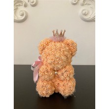 New Bliss Özel Tasarım El Yapımı Teddy Rose Bear Güllü Ayıcık 26 cm