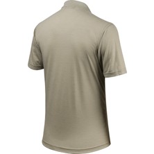 Çizgi Triko Erkek Büyük Beden Polo Yaka Düğmeli Cepli T-Shirt Klasik Kalıp