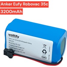 Voltify Anker Eufy Robovac 35C | 14.4V | 3200MAH | Robot Süpürge Bataryası