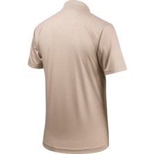 Çizgi Triko Erkek Büyük Beden Polo Yaka Düğmeli Cepli T-Shirt Klasik Kalıp