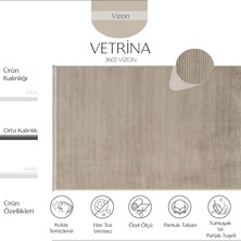 Cool Halı Vetrina 3602 Vizon Yumuşak Doku Halı Kilim Salon Mutfak Kesme Yolluk Dokuma Makine Halısı