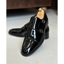 Terzi Adem Altun İtalyan stil iç dış naturel deri rugan erkek ayakkabı siyah T10211