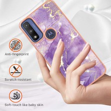 Manyi Mall Motorola Moto G Saf Mermer Desen Koruma Yumuşak Tampon Ince (Yurt Dışından)