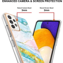 Manyi Mall Samsung Galaxy A52 5g/4g Ince Tpu Mermer Desen Yumuşak Tampon (Yurt Dışından)